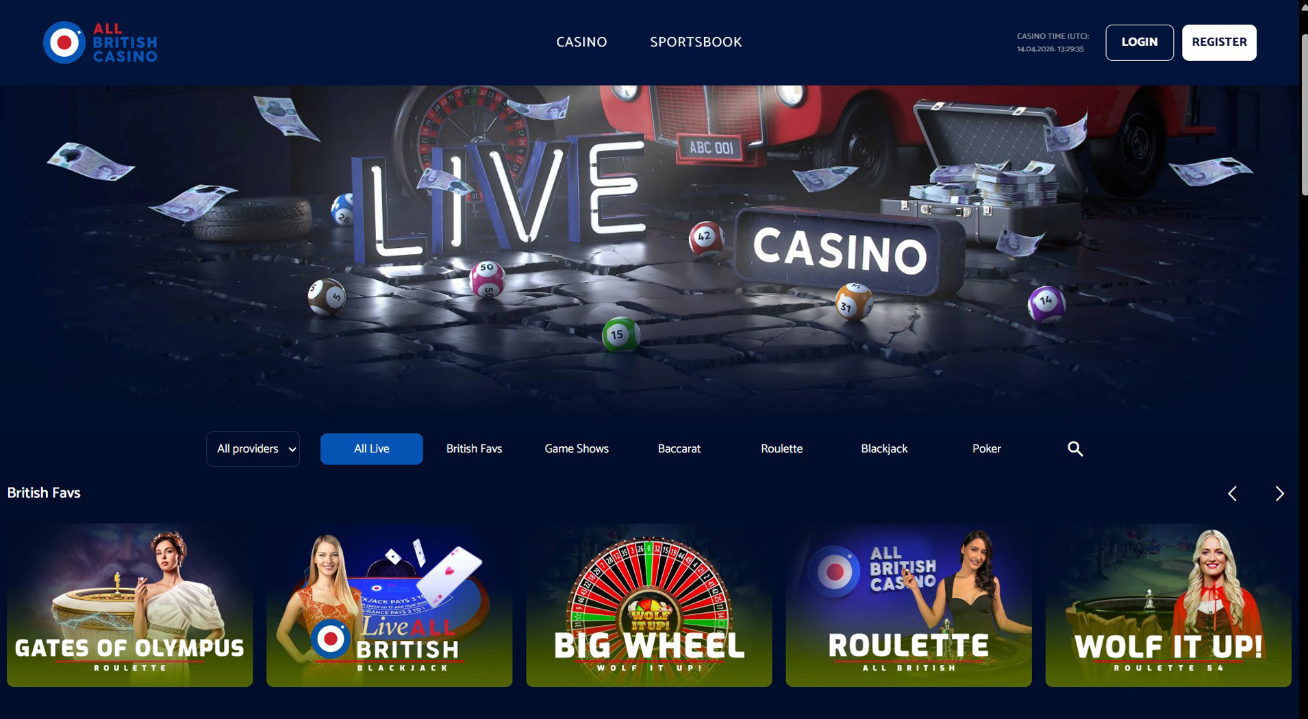 3. All British Casino - Strong Flexepin Casino Value