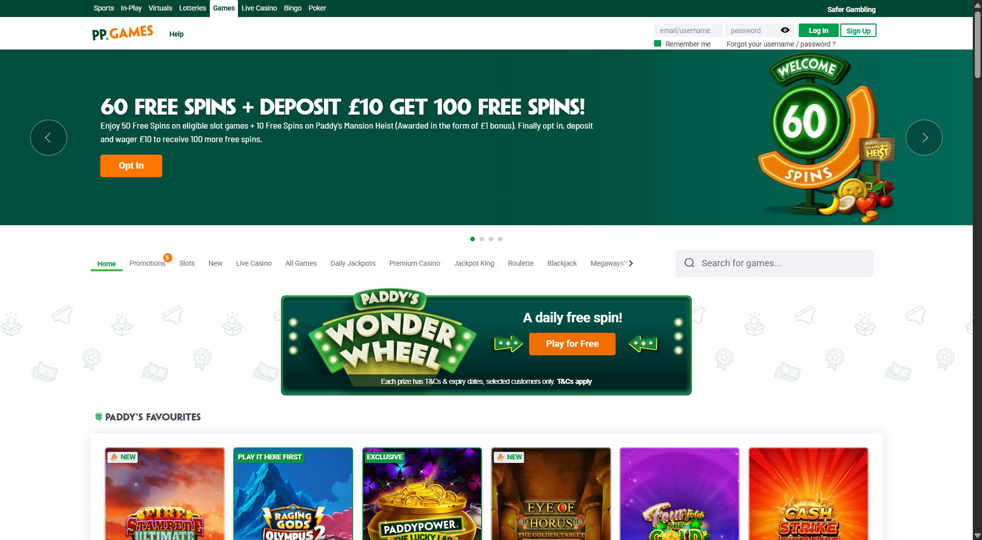 2. Paddy Power Games - Fast Flexepin Casino Access